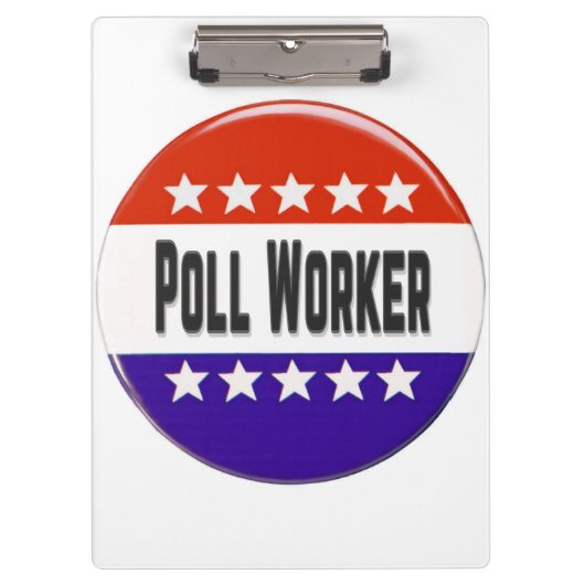 Poll Worker Klemmbrett (Vorderseite)
