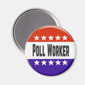 Poll Worker Magnet (Vorderseite/Rückseite)