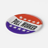 Poll Worker Pappteller (Schrägansicht)