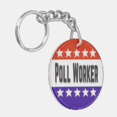 Poll Worker Schlüsselanhänger (Vorderseite links)