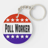 Poll Worker Schlüsselanhänger (Rückseite)