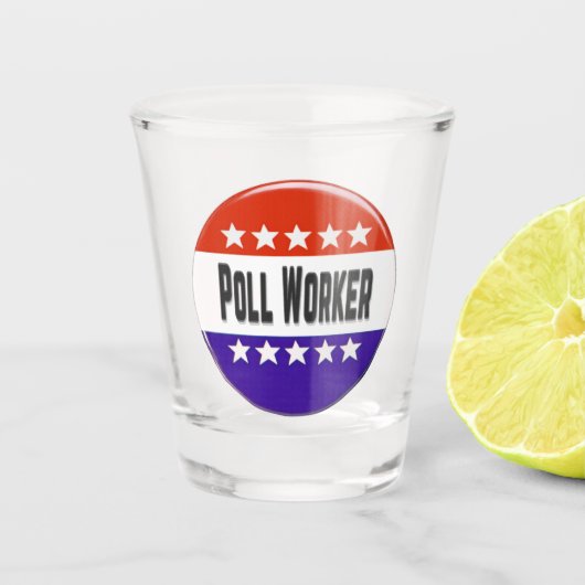Poll Worker Schnapsglas (Vorderseite)
