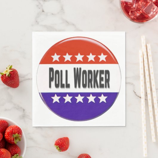 Poll Worker Serviette (Beispiel)