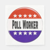 Poll Worker Serviette (Vorderseite)
