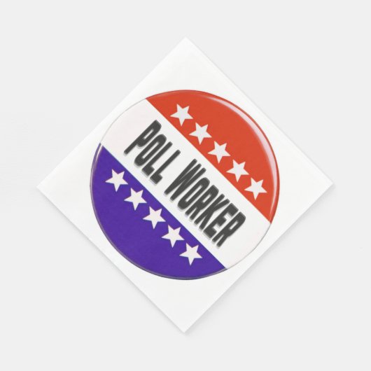 Poll Worker Serviette (Ecke)