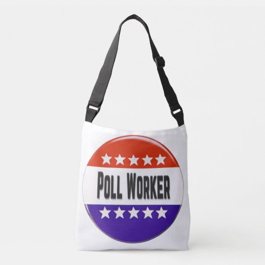 Poll Worker Tragetaschen Mit Langen Trägern (Vorderseite)