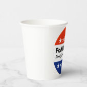 Poll Workers tun es für die Papierkästen der Demok Pappbecher (Rechts)