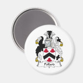 Pollard-Familienwappen Magnet (Vorderseite/Rückseite)