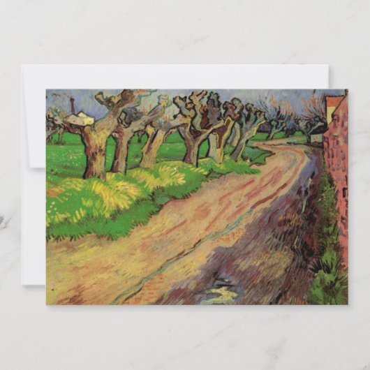 Pollard Willows von Vincent van Gogh Einladung (Vorderseite)