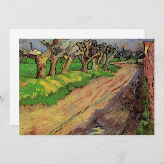 Pollard Willows von Vincent van Gogh Einladung (Vorne/Hinten)