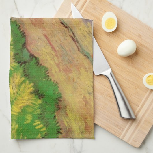 Pollard Willows von Vincent van Gogh Geschirrtuch (Viertel Falte)