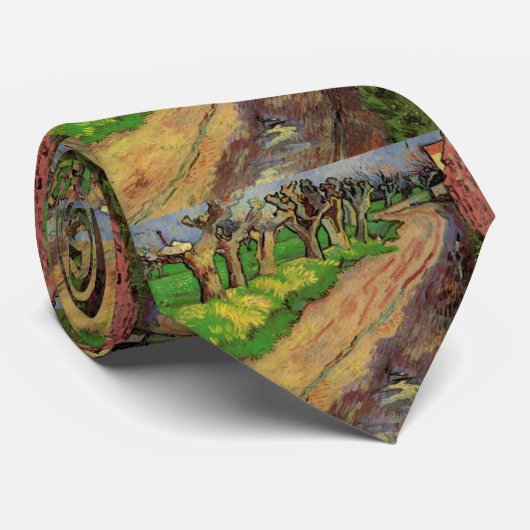 Pollard Willows von Vincent van Gogh Krawatte (Gerollt)