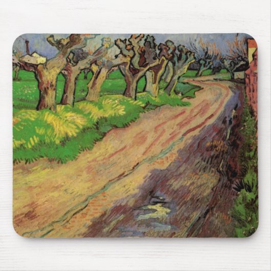 Pollard Willows von Vincent van Gogh Mousepad (Vorne)