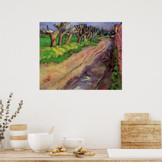 Pollard Willows von Vincent van Gogh Poster (Küche)
