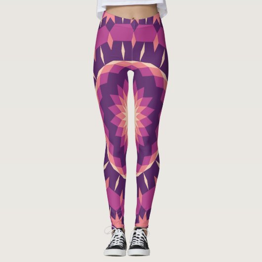 Pollen-Kachelungsmuster Leggings (Vorderseite)