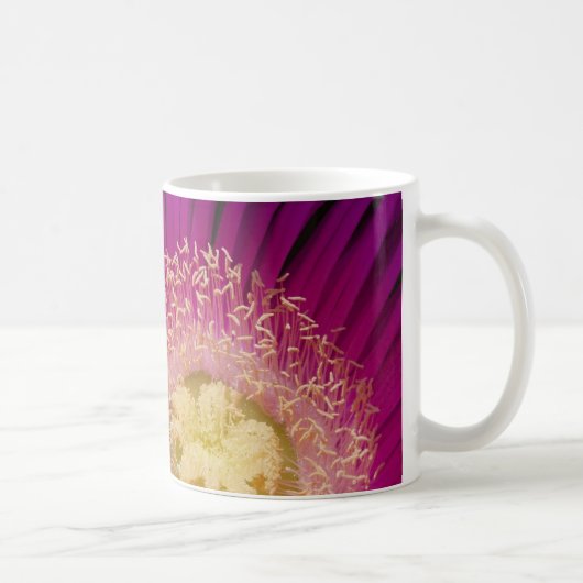 Pollen und Rosa Petals Blume Center Tasse (Rechts)