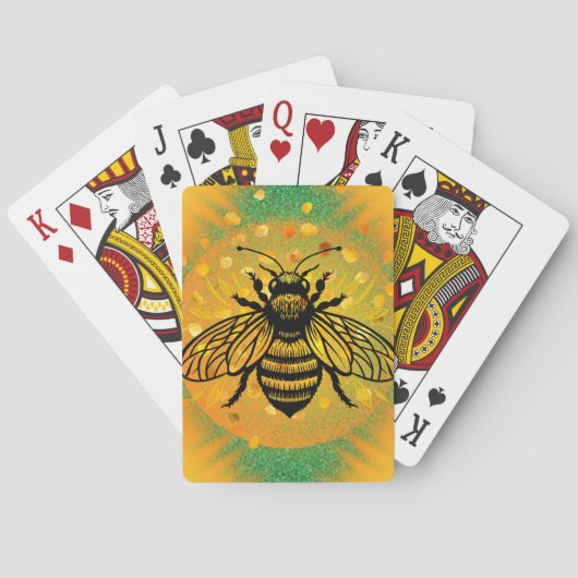 Pollenating Bee Playing Cards, Deck of Cards Spielkarten (Rückseite)