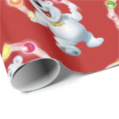 Pollenbär juggeln. Glossegengeschenk Geschenkpapier (Rolleneckpunkt)