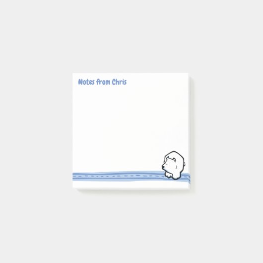 Pollenbär Post-it Klebezettel (Vorderseite)