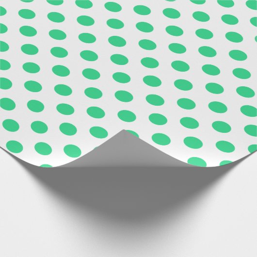 Pollenköpfe aus Grün und Weiß Geschenkpapier (Ecke)