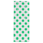 Pollenköpfe aus Grün und Weiß Geschenktüte Für Weinflaschen (Vorderseite)