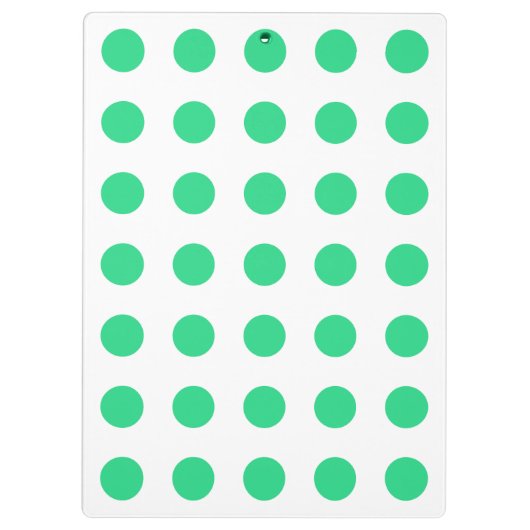 Pollenköpfe aus Grün und Weiß Klemmbrett (Rückseite)