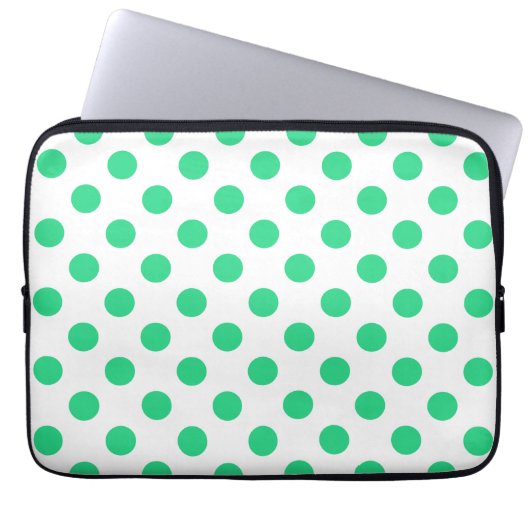Pollenköpfe aus Grün und Weiß Laptopschutzhülle (Vorderseite)