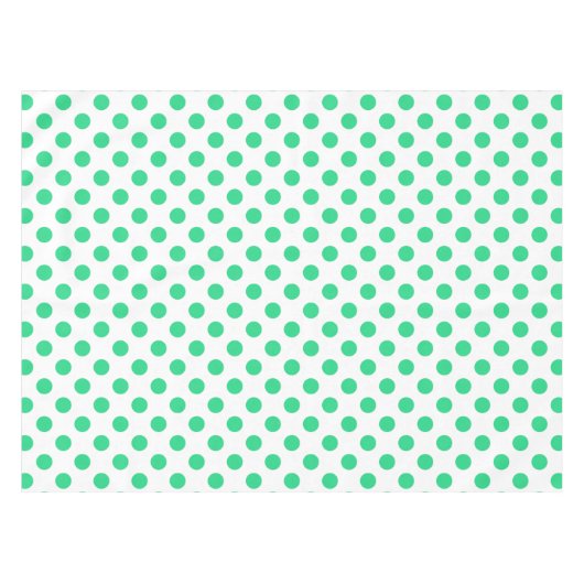 Pollenköpfe aus Grün und Weiß Tischdecke (Vorderseite (Horizontal))