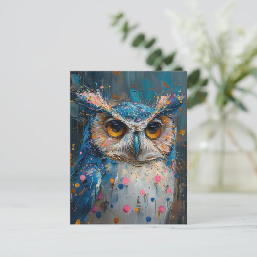 Pollenkraut-Spritzer Postkarte (Stehend Vorderseite)