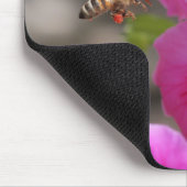 Pollinating Pink Floral Monogram Mousepad (Ecke)