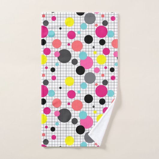 Pollka-Punkte Badhandtuch Set (Handtuch)