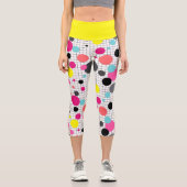 Pollka-Punkte Capri Leggings (Vorderseite)