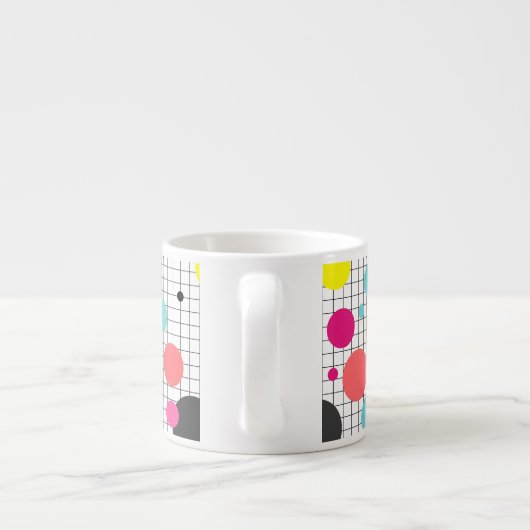 Pollka-Punkte Espressotasse (Rückseite)