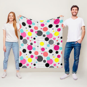 Pollka-Punkte Fleecedecke