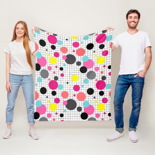 Pollka-Punkte Fleecedecke (Beispiel)