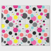 Pollka-Punkte Geschenkpapier (Flach)