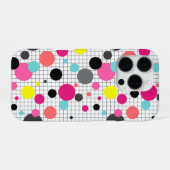 Pollka-Punkte iPhone Hülle (Rückseite (Horizontal))