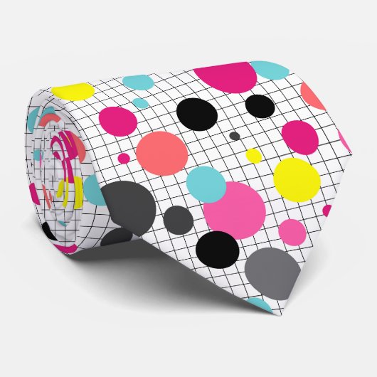 Pollka-Punkte Krawatte (Gerollt)