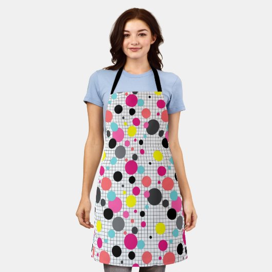 Pollka-Punkte Schürze (Getragen)