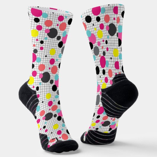 Pollka-Punkte Socken (Gewinkelt)