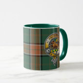 Pollock Tartan & Abzeichen Tasse (VorderseiteRechts)