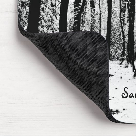 Pollok Park Bäume in Winter Mouse matte Mousepad (Ecke)