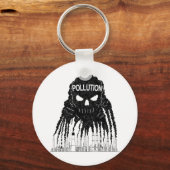 Pollution Cloud Monster Keychain Schlüsselanhänger (Vorderseite)