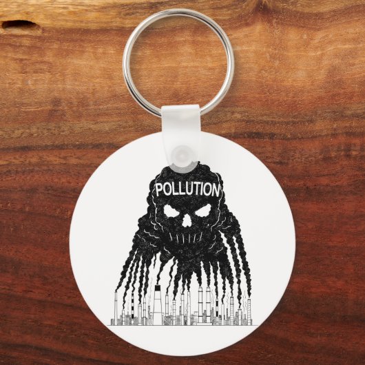 Pollution Cloud Monster Keychain Schlüsselanhänger (Vorderseite)