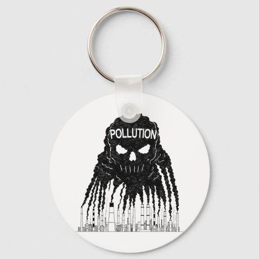 Pollution Cloud Monster Keychain Schlüsselanhänger (Rückseite)