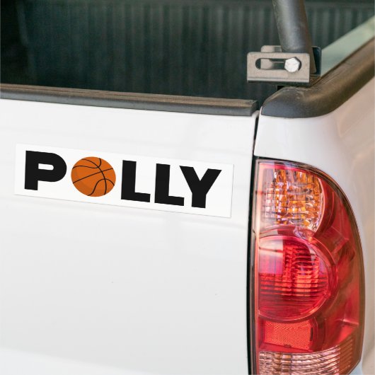 Polly Basketball Autoaufkleber (Auf Lkw)