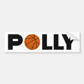Polly Basketball Autoaufkleber (Vorne)
