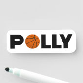 Polly Basketball Namensschild (Beispiel)