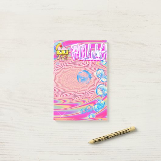 Polly Cake - Tortina - Post-it Klebezettel (Auf Schreibtisch)