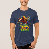 Polly Goes Keto Tri-Blend Shirt (Vorderseite)